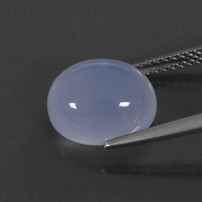 Calcedônia azul natural 4,83ct, transparente, transparente/translúcido