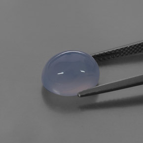 Calcedônia lavanda azul Natural 4.42ct, Transparente, Transparente/Translúcido