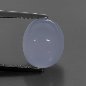 Calcedônia azul natural 5,03ct, transparente, transparente/translúcido