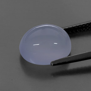 Calcedônia azul natural 5,03ct, transparente, transparente/translúcido