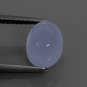 Calcedônia azul natural 2,72ct, transparente, transparente/translúcido