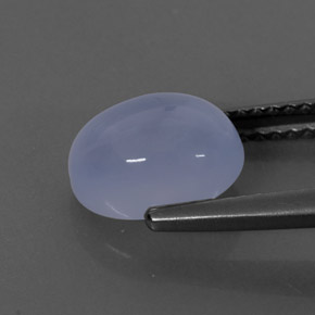 Calcedônia azul natural 2,38ct, transparente, transparente/translúcido
