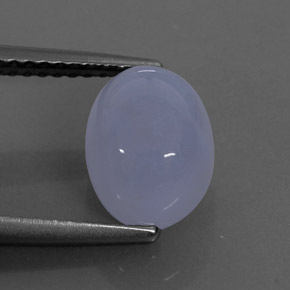 Calcedônia azul natural 2,78ct, transparente, transparente/translúcido