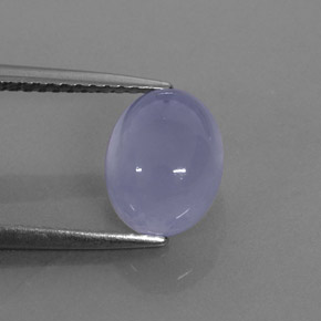 Calcedônia azul natural 2,55ct, transparente, transparente/translúcido