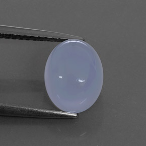 Calcedônia azul natural 3,07ct, transparente, transparente/translúcido