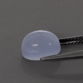 Calcedônia azul natural 3,07ct, transparente, transparente/translúcido