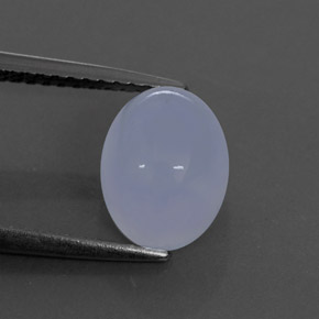 Calcedônia azul natural 3,07ct, transparente, transparente/translúcido