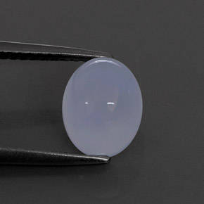 Calcedônia azul natural 2,84ct, transparente, transparente/translúcido