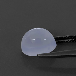 Calcedônia azul natural 2,84ct, transparente, transparente/translúcido