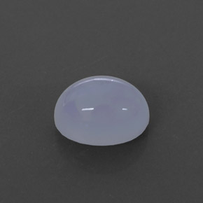 Calcedônia azul natural 2,52ct, corte oval, opaco