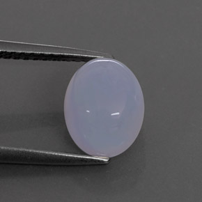 Calcedônia azul natural 2,82ct, transparente, transparente/translúcido