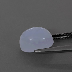 Calcedônia azul natural 2,82ct, transparente, transparente/translúcido