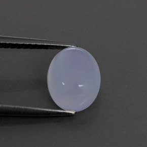 Calcedônia azul natural 2,33ct, transparente, transparente/translúcido