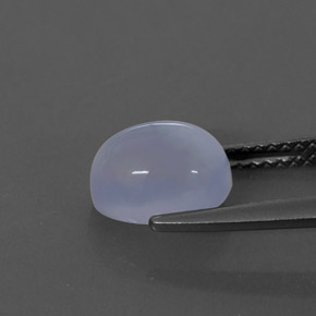 Calcedônia azul natural 2,50ct, transparente, transparente/translúcido