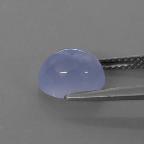 Calcedônia azul natural 2,74ct, transparente, transparente/translúcido