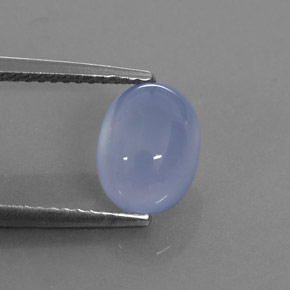 Calcedônia azul natural 2,43ct, transparente, transparente/translúcido