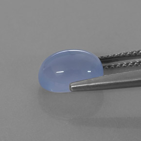 Calcedônia azul natural 2,43ct, transparente, transparente/translúcido