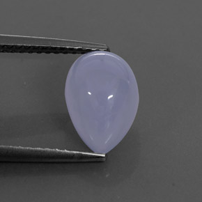 Calcedônia azul natural 2,84ct, transparente, transparente/translúcido