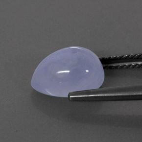 Calcedônia azul natural 2,84ct, transparente, transparente/translúcido
