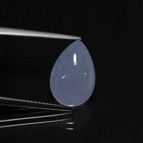 Calcedônia lavanda azul Natural 5.99ct, Transparente, Transparente/Translúcido