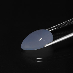 Calcedônia lavanda azul Natural 5.99ct, Transparente, Transparente/Translúcido