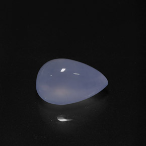 Calcedônia azul natural 6,09ct, transparente, transparente/translúcido