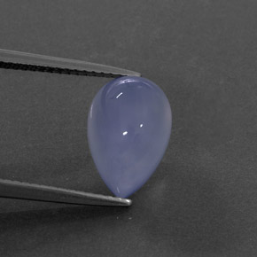 Calcedônia azul natural 4,24ct, transparente, transparente/translúcido