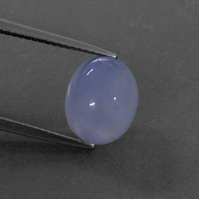 Calcedônia azul natural 4,35ct, transparente, transparente/translúcido