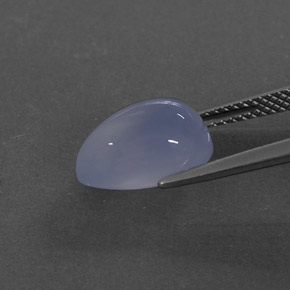 Calcedônia lavanda azul Natural 4.11ct, Transparente, Transparente/Translúcido