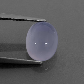 Calcedônia azul natural 3,25ct, transparente, transparente/translúcido