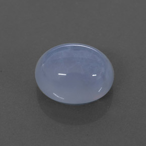 Calcedônia azul natural 3,46ct, transparente, transparente/translúcido