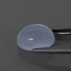Calcedônia azul natural 3,42ct, transparente, transparente/translúcido