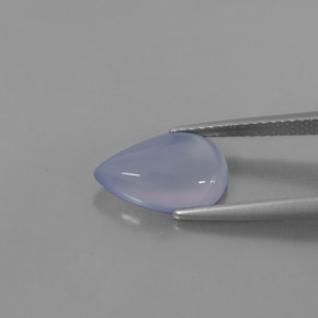 Calcedônia azul natural 2,49ct, transparente, transparente/translúcido