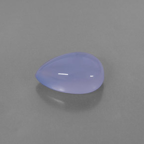Calcedônia azul natural 3,40ct, transparente, transparente/translúcido