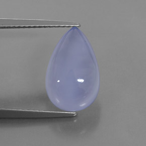 Calcedônia azul natural 4,49ct, transparente, transparente/translúcido