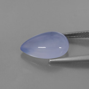 Calcedônia azul natural 4,49ct, transparente, transparente/translúcido