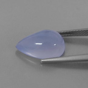 Calcedônia azul natural 5,28ct, transparente, transparente/translúcido