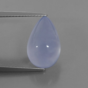 Calcedônia azul natural 5,21ct, transparente, transparente/translúcido
