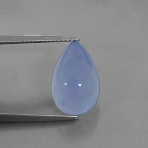 Calcedônia azul natural 5,20ct, transparente, transparente/translúcido