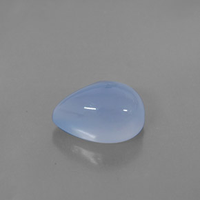 Calcedônia azul natural 5,58ct, transparente, transparente/translúcido