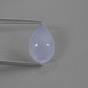 Calcedônia azul natural 5,69ct, transparente, transparente/translúcido