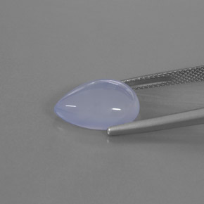 Calcedônia azul natural 5,69ct, transparente, transparente/translúcido