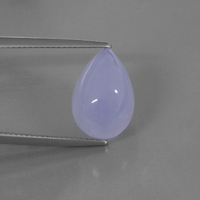Calcedônia azul natural 7,20ct, transparente, transparente/translúcido