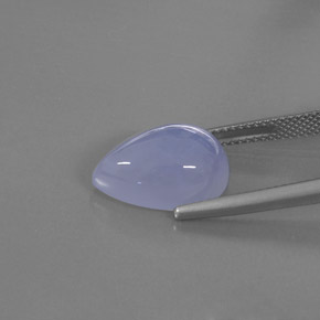 Calcedônia azul natural 7,20ct, transparente, transparente/translúcido