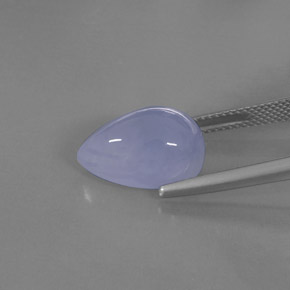 Calcedônia lavanda azul Natural 8.19ct, Transparente, Transparente/Translúcido