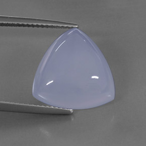 Calcedônia azul natural 10,59ct, transparente, transparente/translúcido
