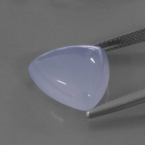 Calcedônia azul natural 10,59ct, transparente, transparente/translúcido