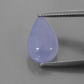 Calcedônia lavanda azul Natural 4.48ct, Transparente, Transparente/Translúcido