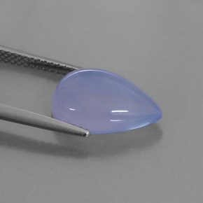 Calcedônia lavanda azul Natural 4.48ct, Transparente, Transparente/Translúcido