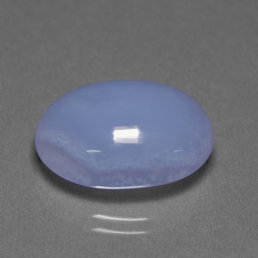 Calcedônia azul natural 9,81ct, transparente, transparente/translúcido